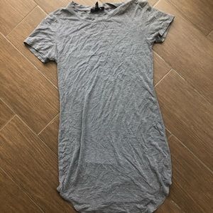 Forever 21 US S grey mini bodycon dress